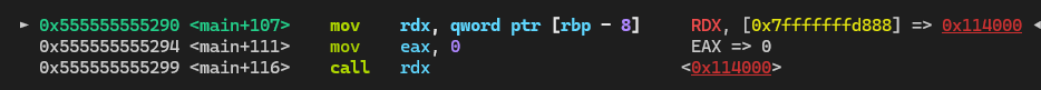 call rdx 执行 shellcode